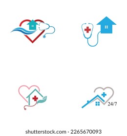 vector illustration of Home Care Logo set Template