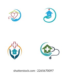 vector illustration of Home Care Logo set Template