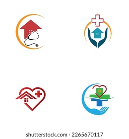 vector illustration of Home Care Logo set Template