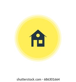 Vector Illustration Of Home Icon. Beautiful Web Element Also Can Be Used As House Element.
