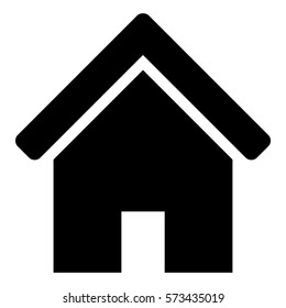 Vector Illustration of Home Icon in Black
