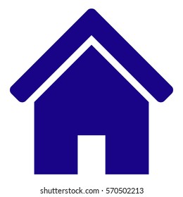Vector Illustration of Home Icon in Blue
