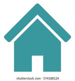 Vector Illustration of Home Icon in Blue