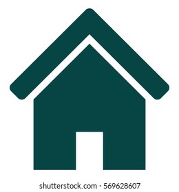 Ilustración vectorial del icono del hogar en verde
