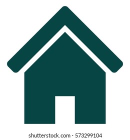 Vektorgrafik des Home-Symbols auf Grün