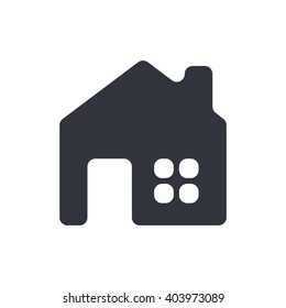 Vector illustration of home icon. Premium quality web icon