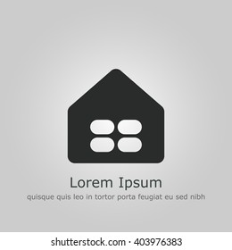 Vector illustration of home icon. Premium quality web icon