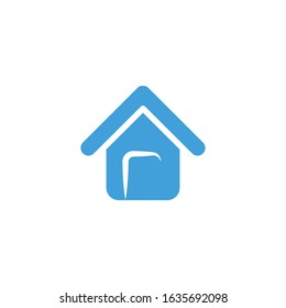 Vector illustration, Home icon template.  