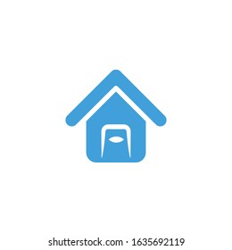 Vector illustration, Home icon template.  