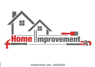 Vector Illustration Of Home Improvement Icon On White Background