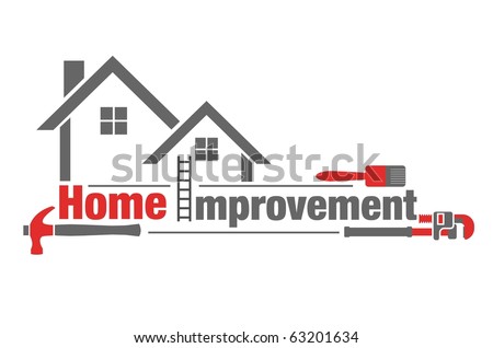 Vector illustration of home improvement icon on white background
