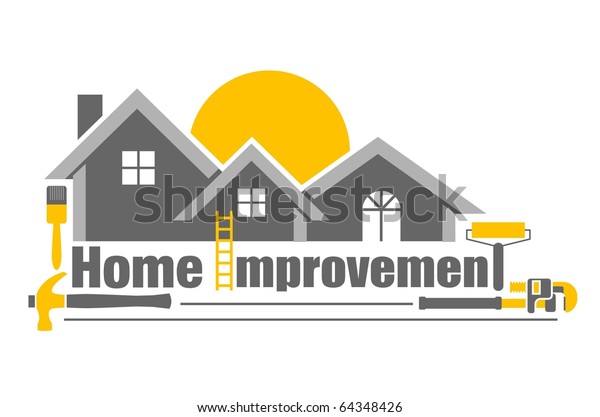Vector Illustration Home Improvement Icon Stock Vector (Royalty Free) 64348426