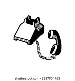 vector illustration of home phone concept