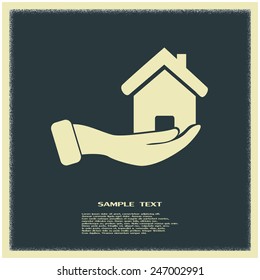 Vector illustration of home sales 