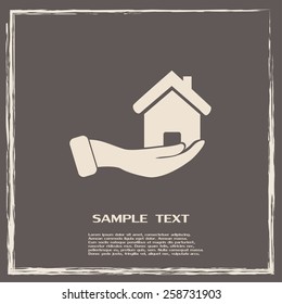 Vector illustration of home sales 