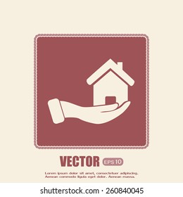 Vector illustration of home sales 