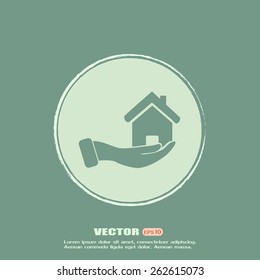 Vector illustration of home sales 