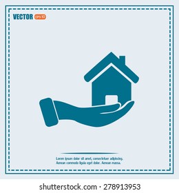 Vector illustration of home sales 