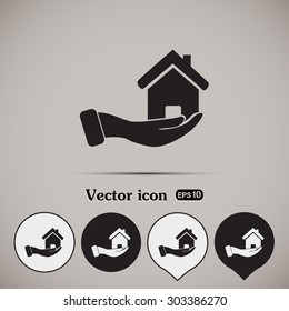 Vector illustration of home sales 