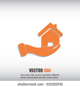 Vector illustration of home sales 