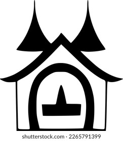 vector illustration of home shape