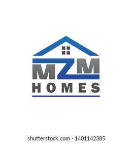 vector illustration home and text icon logo design