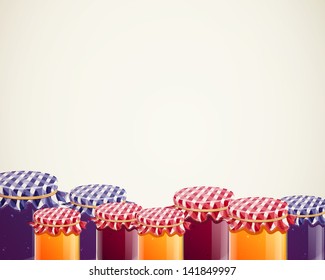 Vector Illustration of Homemade Jam