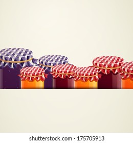 Vector Illustration of Homemade Jam