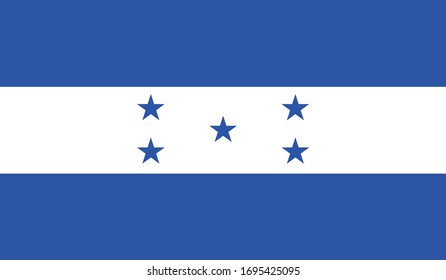 vector illustration of Honduras flag