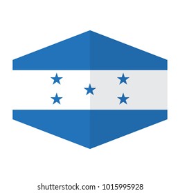 vector illustration of Honduras flag, official colors and proportion correctly. 