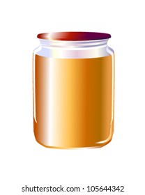 vector illustration of honey