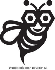 Vector illustration of the honey bee