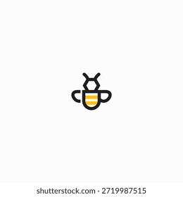 Ilustración vectorial de café de abeja