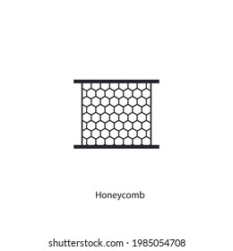Vector Illustration of a Honeycomb   