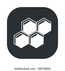 vector illustration of honeycomb