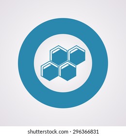 vector illustration of honeycomb