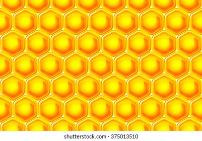 vector illustration of honeycomb