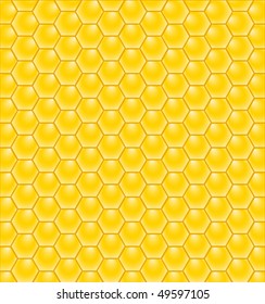 vector illustration of a honeycomb pattern