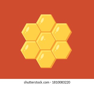 Vector illustration of honeycombs icon