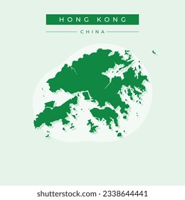 Vector illustration vector of Hong Kong map China