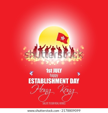 Vector illustration for Hongkong Establishment Day