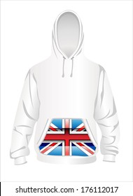 Vector illustration of hoodie.