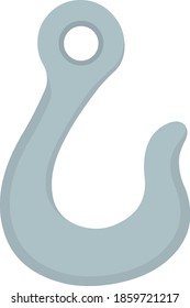 Vector illustration of a hook emoticon


