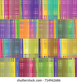 vector illustration for horizontal contemporary art concept with plenty of colorful fiber woven cloth for abstract backgrounds