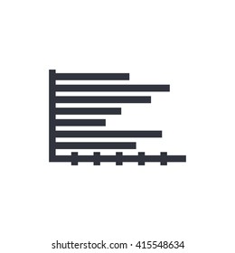 Vector illustration of horizontal icon. Premium quality web icon