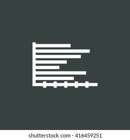 Vector illustration of horizontal icon. Premium quality web icon.