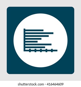 Vector illustration of  horizontal icon. Premium quality web icon.
