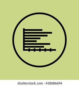 Vector illustration of horizontal icon. Premium quality web icon.