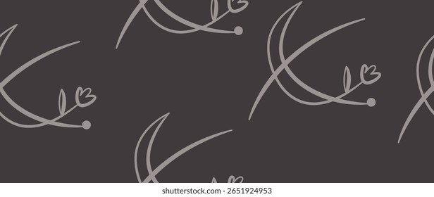 Vector illustration. Horizontal seamless background. Concept of space, stars and sky. Modern print. Perfect for textile design, screensavers, covers, cards, invitations and posters.