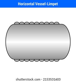 Vector Illustration for Horizontal Vessel-Limpet EPS10